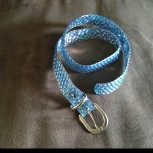 *Free with purchase* Girls blue sparkly belt size 4-6